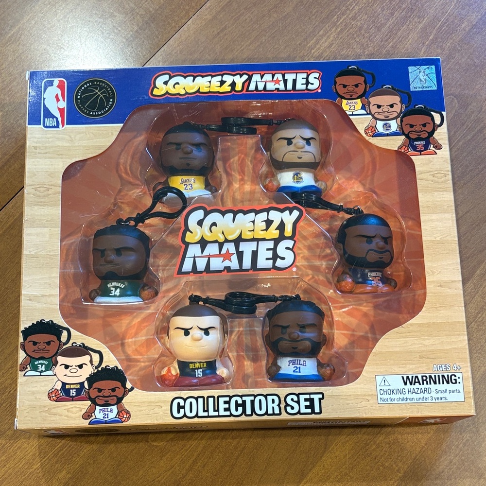 NBA Squeezy Mates Collector Set - Multicolor